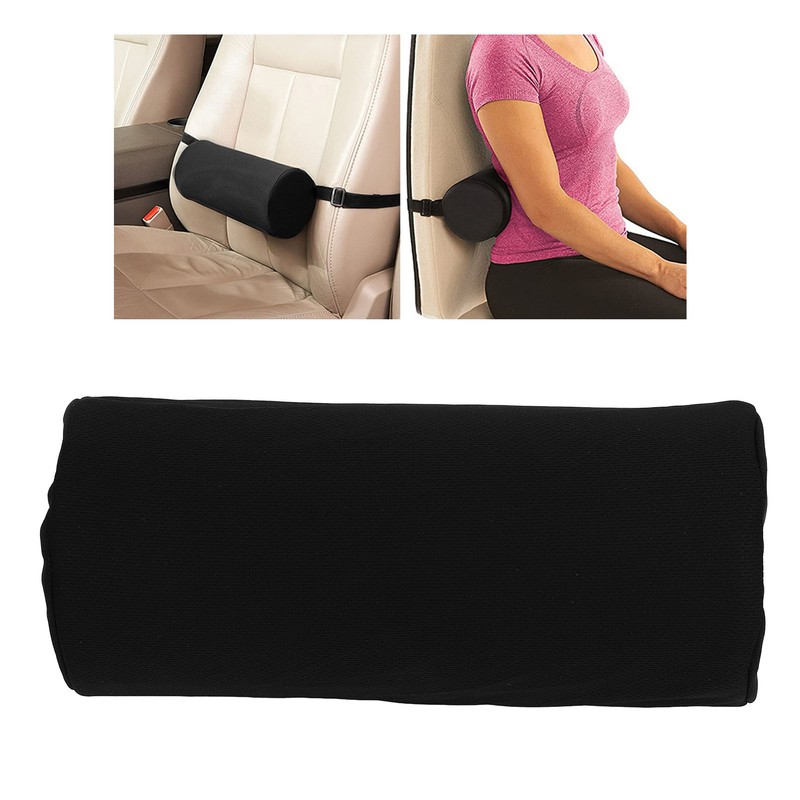 Lumbar Roll Pillow Multifunctional Memory Foam Back Roll Waist Support