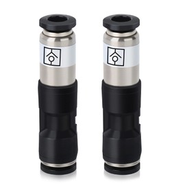 ERGAOBOY 2pcs 4mm Compressed Air Check Valve Connector Air Flow Push to Connect Fittings