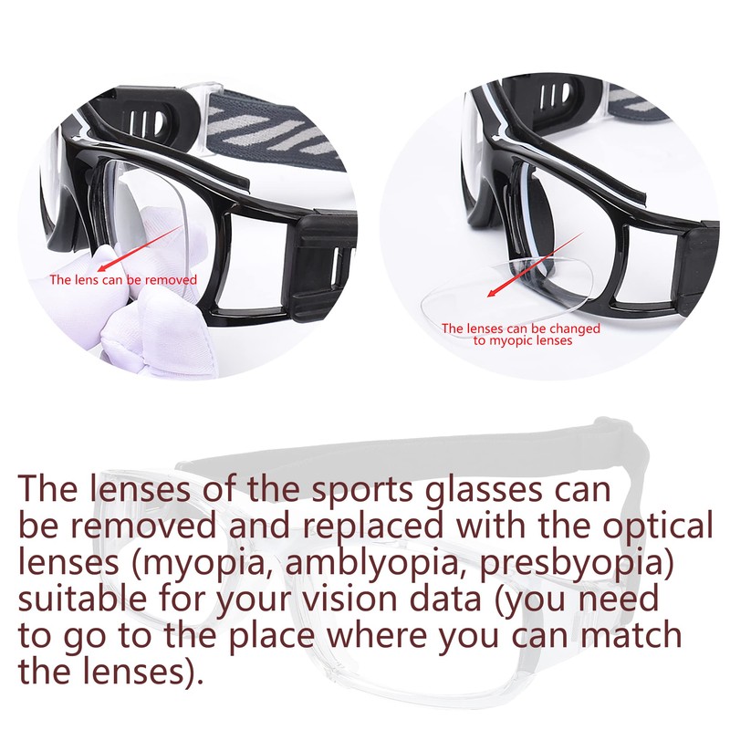 SooGree - anteojos deportivas de squash y racquetball, anteojos de
