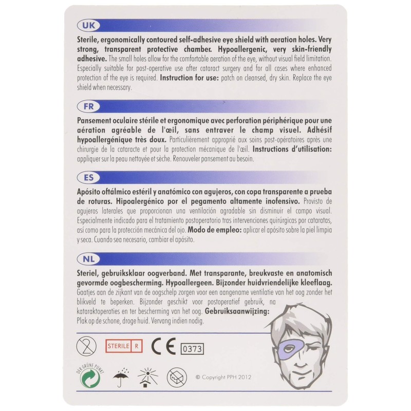 Parche Ocular Ortolux Post-Oper Pq Abier