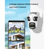 STONVUE 9MP Three Lens Wireless Outdoor Security Camera, 360° Pan/Tilt,