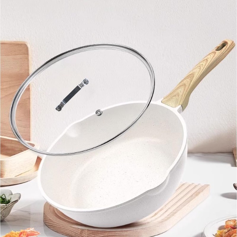 12 InchTempered Glass Lid, Cooking Pot Lid with Stainless Steel