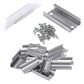 Muzata 20PACK Extension Connectors for U102 U103 U-shape Aluminum LED Channel, The Aluminum Channels Can Be Connected Seamless for Longer Lighting Project, LCB3, Series LA1