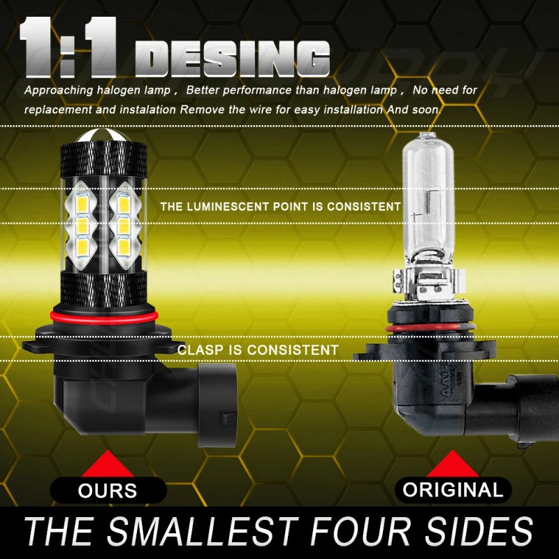 CHUSYYRAY 9145 H10 Car LED Fog Light High Power Bulbs