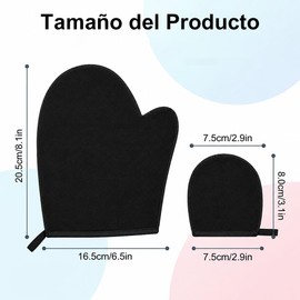 Guante Aplicador de Autobronceador y Exfoliante Corporal Reutilizable