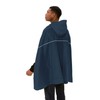 VAUDE Valdipino Poncho, impermeabile, in poliestere riciclato, antivento, riflettente, con
