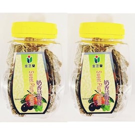 Sweet Plum Pieces with Milk Flavor, Asian Snack, 4.6 Oz, 2-Pack