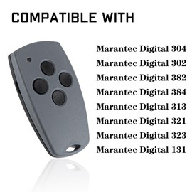 Garage Door Remote Control Gate Opener Handheld Transmitter Compatiblie with Marantec Digital 304 302 382 384 313 321 323 131, 868MHz