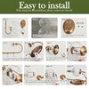 Piepooye Vintage Gold Wall Sconce with Glass Globe Shade Mid