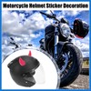 VekAuto 2pcs Car Motorcycle Helmet Bull Horn Style Decoration Dark