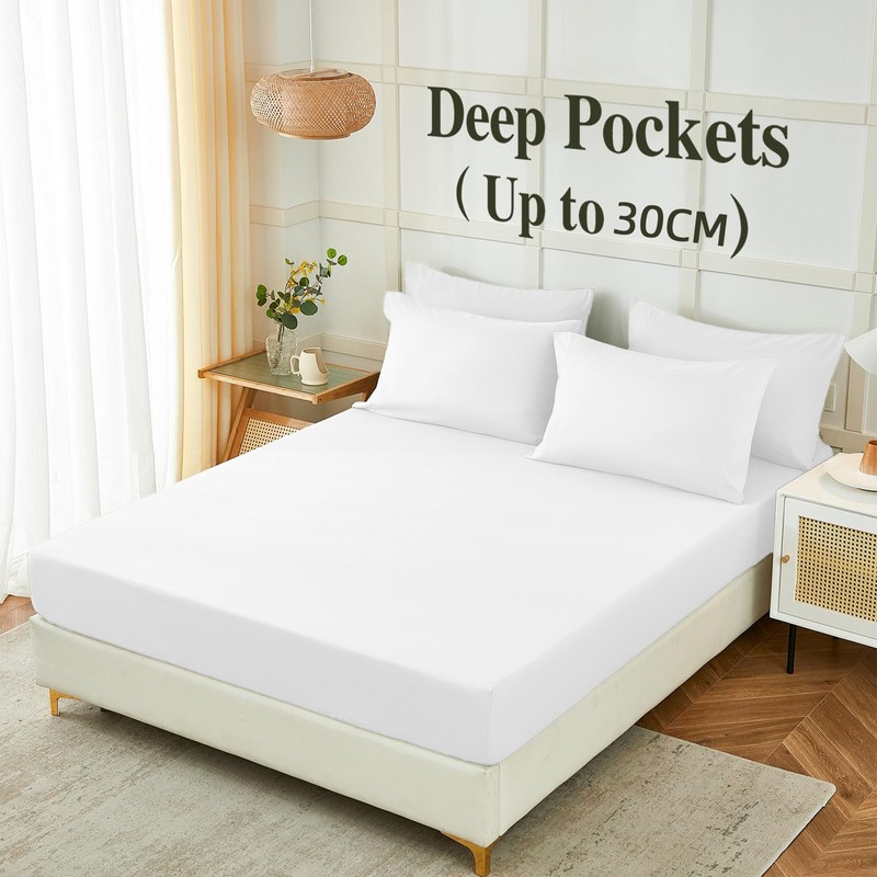 Homebliss Bed Linen for Queen Bed 180 4-Piece Polyester Bed