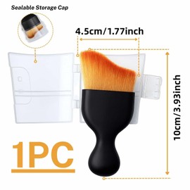 Yowfond 1 Piece Car Detailing Brushes, Car Interior Cleaning Tool with Soft Bristles, Cleaning Brush for Interior Dirt and Dust