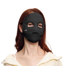OHGOLF Women Anti UV Full Face Cover UPF 50+ Summer Breathable Face Mask Sunscreen Sports Neck Gaiter SLF5M038T Black