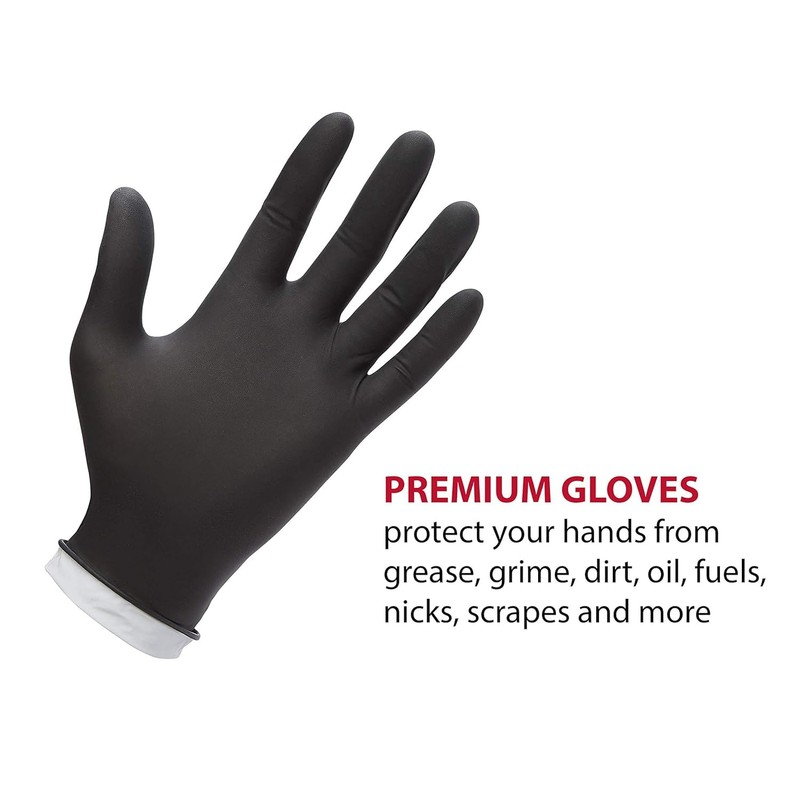 Venom Steel Industrial Nitrile Gloves, 6 mil, 2 Layer Rip