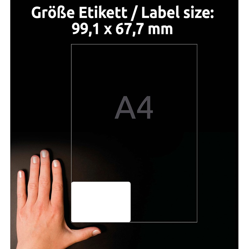 Avery Zweckform L7993 25 (A4 200 Shipping Labels, 99.1 x