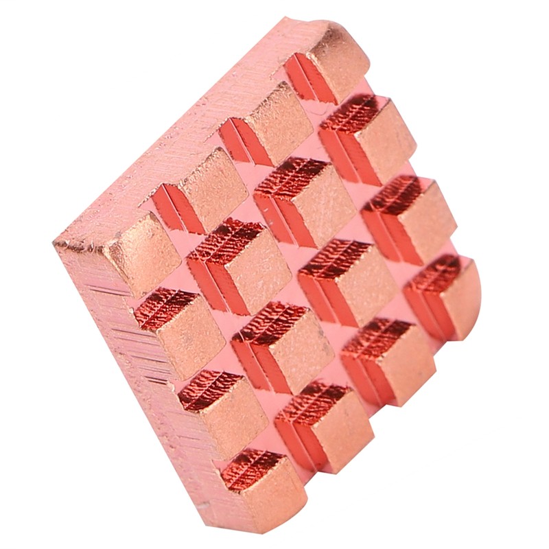 10Pcs Heat Sink Brass Mini Radiators Attach Thermal Conductive Adhesive
