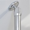 Inclined Wall Mount Ø27mm Shower Curtain Rod Adapter For Universal