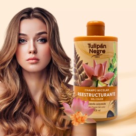 Tulipan Negro Repairing Shampoo  for Colored Hair 13.5 Fl oz ( Pack of 3)