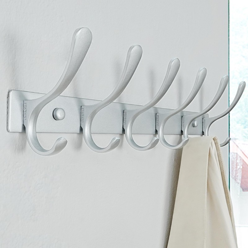 SKOLOO Coat Rack Wall Mounted - 6 Hooks, Heavy Duty,