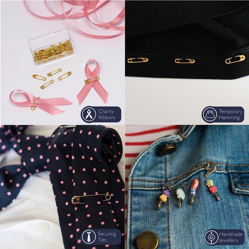 Korbond - 50 Piece Safety Pin Pack, Nickel