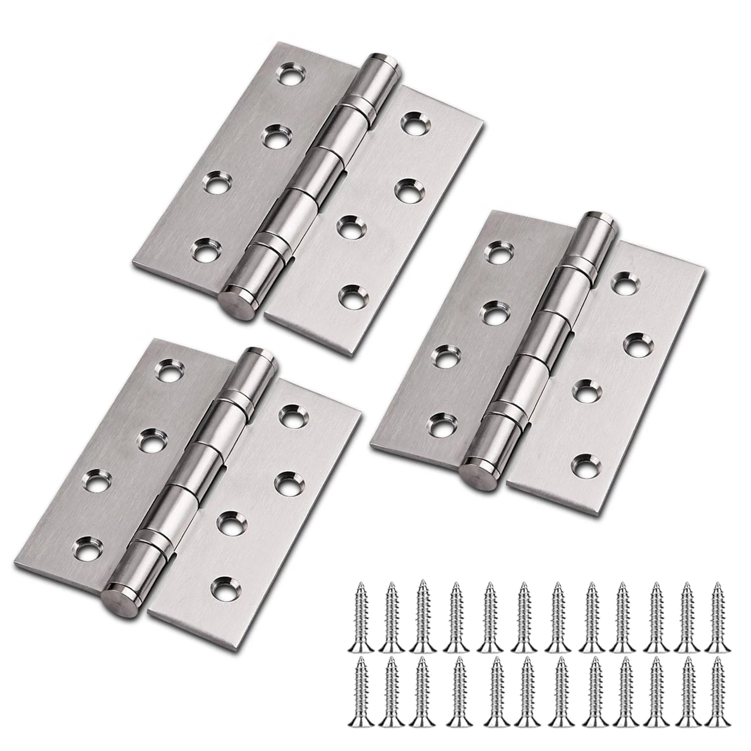 TOGU 3-PCS Brushed Nickel Door Hinge 4