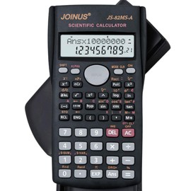 JS-82MS-A Handheld Multi-Function 2-Line Display Digital LCD Scientific Calculator School Secondary For Science Maths Stationary Calculator 240 Calculations Function Auto Power Off