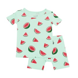 KYTE BABY Toddler Short Sleeve Pajama Set - Pjs for Toddlers Made of Soft Rayon Made From Bamboo Material, (18-24 Months, Watermelon)