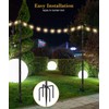 Tigerden 10Ft String Light Poles for Grass & Soil, Outdoor