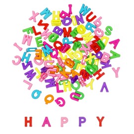 Tupalizy 9x12mm Alphabet Letter Beads Colorful A-Z Letter Charms Slide Pendant for Bracelets Jewelry Making Necklaces Keychains Sunglasses Shoe Laces Wristbands Crafts,Random Letters and Colors,100PCS