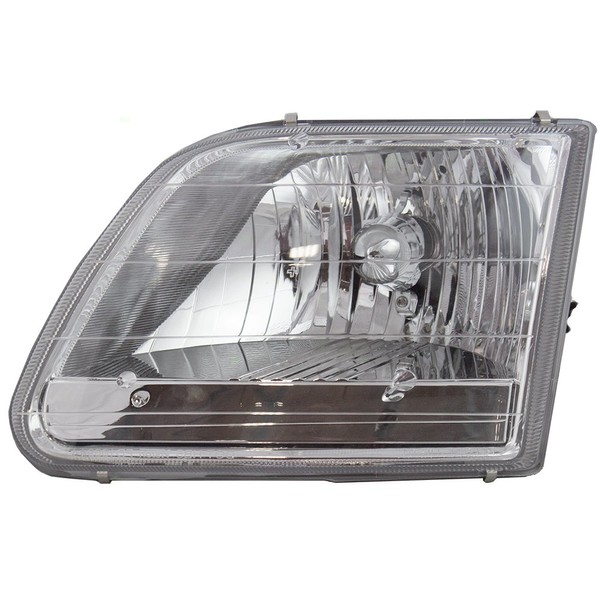 Brock Replacement Drivers Headlight Compatible with 2001-2003 F150 Pickup STX