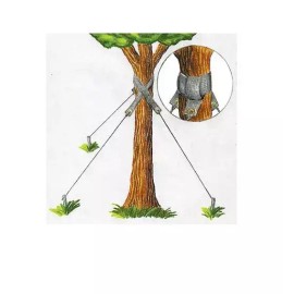 Vigoro QTY 3 KITS Vigoro Heavy Duty Tree Support Stake Kits w/ 15" Stakes, Rope, Tubes