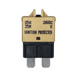 Manual Reset ATC/ATO 20 Amp Circuit Breaker Fuse for Automotive Marine Boat Car Truck RV Audio Battery Protection | Low Profile (20A, 1 Pack)