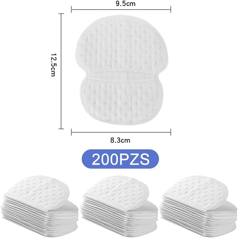 NIAWEA Kit 200pzs Almohadillas para Axilas,Parche para Axilas El Sudor,Grandes