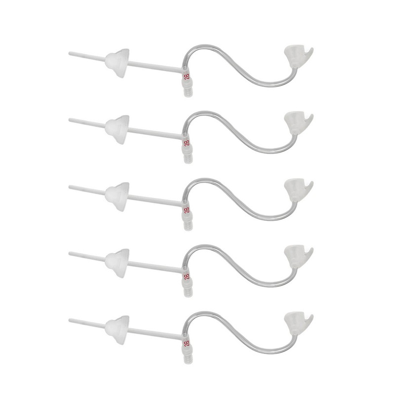 5pcs Sound Amplifier Tubes Single Layer Eartips Replacement Accessory Reduce