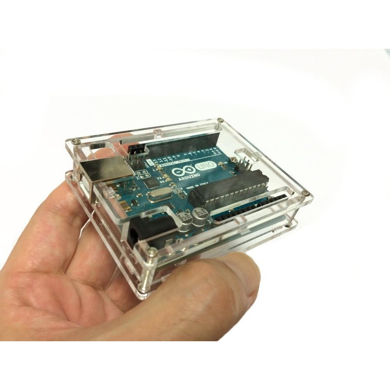 2 Pack UNO R3 Transparent Enclosure Case for Arduino Thin