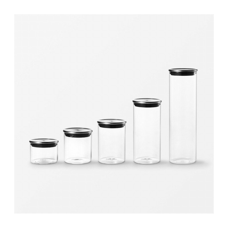 JAJU Modern Glass Sealed Bottle_750ml, Transparent Transparent_Extra LargeExtra Large /