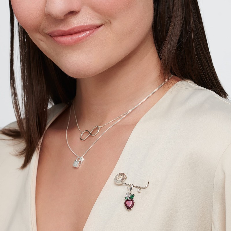 Thomas Sabo Fruit Charm, Sterling Silver, Cubic Zirconia