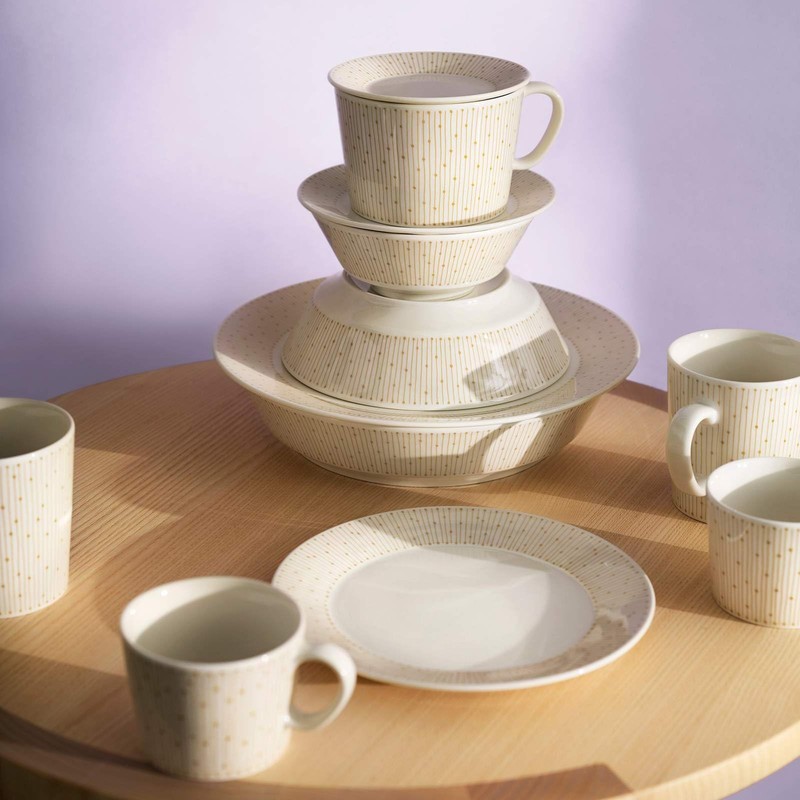 Mynio Salustus Bowl, 6.7 inches (17 cm), Beige