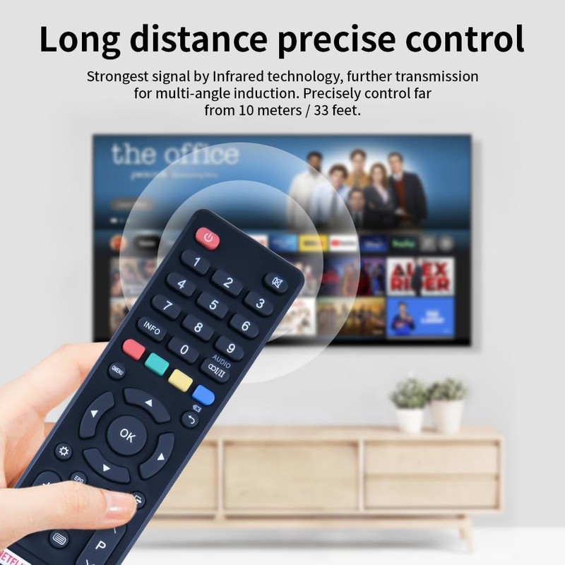 PZL New Replace Remote Control for ALDI BAUHN ATV55UHD ATV65UHD