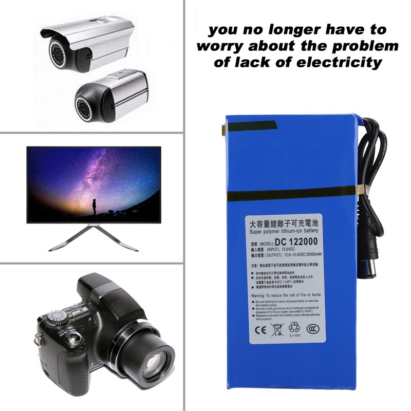 DC 122000 20000mAh Large Capacity Polymer Lithium Battery Built in