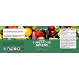 LineOne Balanced and Natural Whole Food Fruits and Veggies Dietary 180 Caps