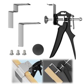 Adjustable Drawer Quick Clamp, Stainless Steel Fixings for Cabinet with L Brackets and Hanger Clips, Fixing Clips for Wardrobe, Woodworking, Furniture