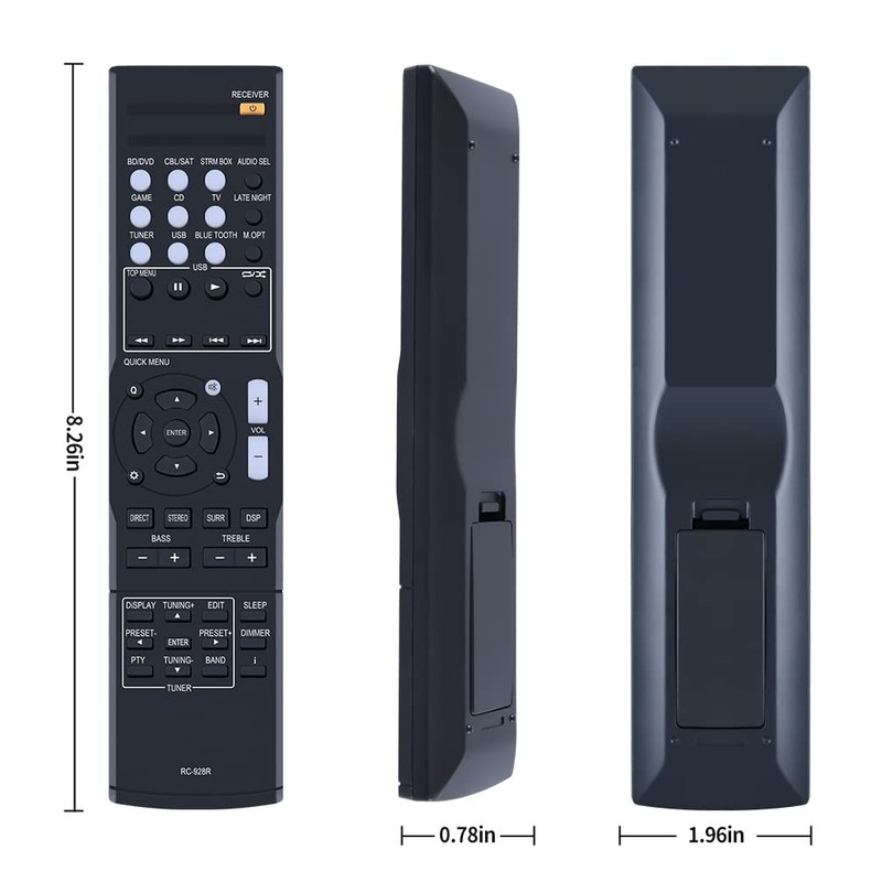 RC-928R New Replace Remote Control fit for Onkyo AV Receiver