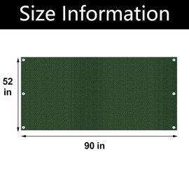 MaiKeEr Playground Swing Replacement Canopy, Outdoor Swing Playset Shade Tarp Replacement, Playground Roof Canopy Sunshade Waterproof Trap Cover for Children Outdoor Sunproof Dark Green, 52x89 in