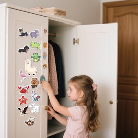 Pack of 100 Animal Stickers Waterproof Vinyl Stickers Cute Sticker Set Aesthetic Graffiti Style Decals for Scrapbook Car Motorcycles Laptop Photo Album Luggage Bicycle Decoration