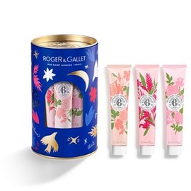 ROGER & GALLET | Hand & Nail Cream Trio Gift Set | Nourishing Hand Cream & Hand Moisturizer | Limited Edition - Red Ginger, Fig Blossom, Rose