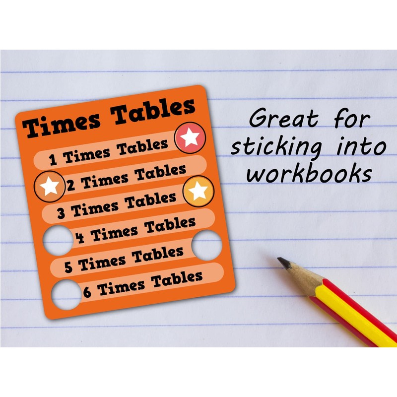 36 Ticker Trackers - Sticky Reward Charts - Maths Times