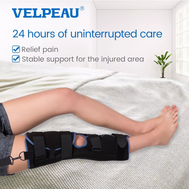 VELPEAU Medical Single-panel Knee & Leg Immobilizer, Knee Splint, Knee