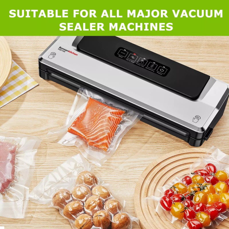 Bonsenkitchen 400 Quart Vacuum Sealer Bags BPA Free for Storage