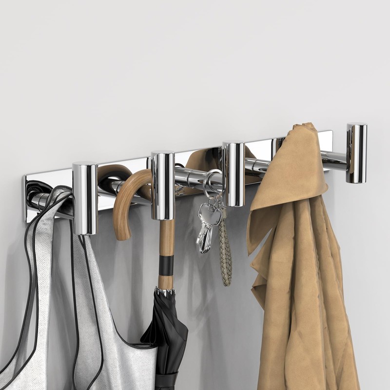 VAEHOLD Hat and Coat Wall Mount Rack - Hooks for